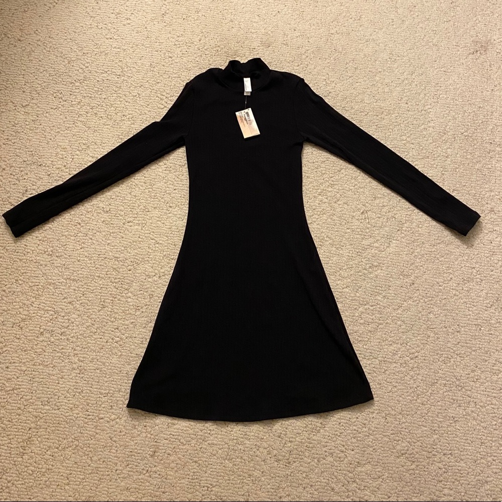 American Apparel ribbed mock turtleneck dress